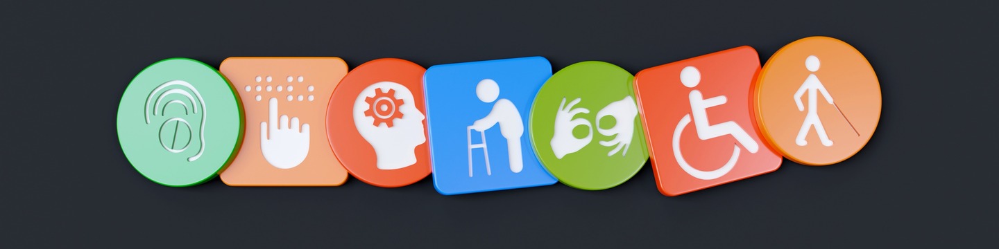 icons of different accessibility considerations